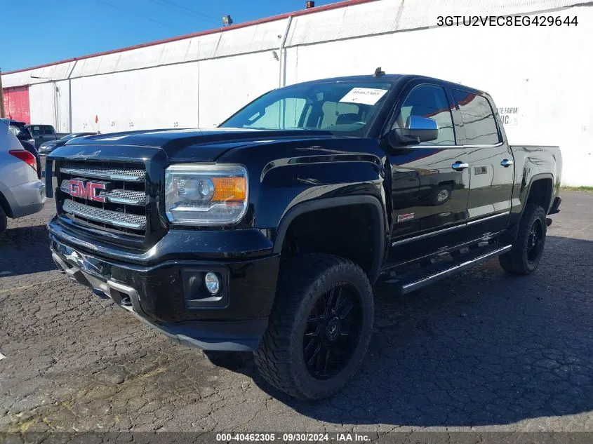 2014 GMC Sierra 1500 Slt VIN: 3GTU2VEC8EG429644 Lot: 40462305