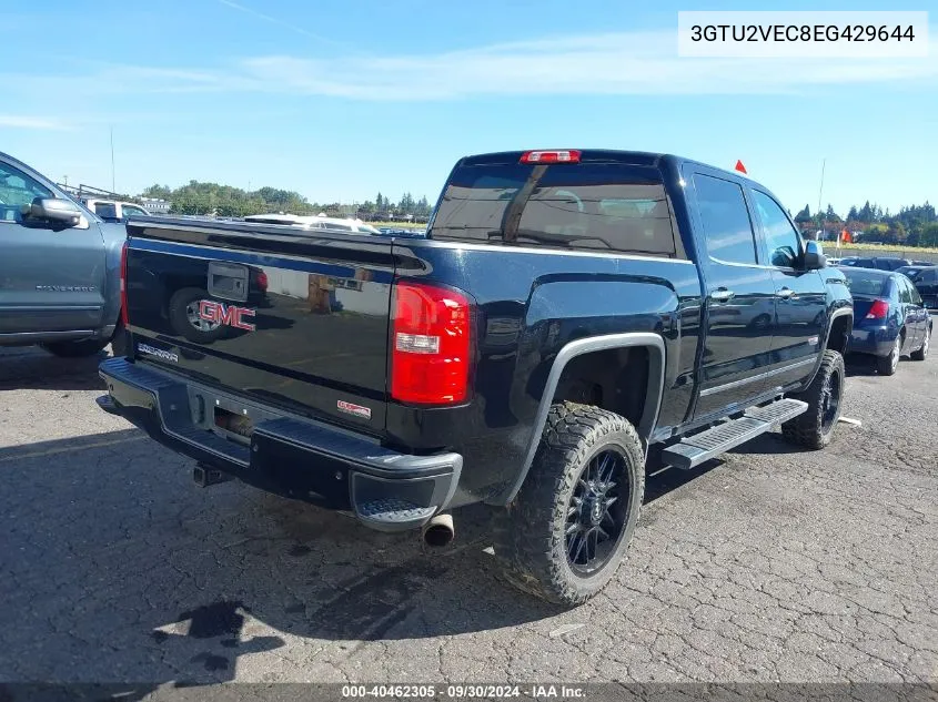 2014 GMC Sierra 1500 Slt VIN: 3GTU2VEC8EG429644 Lot: 40462305