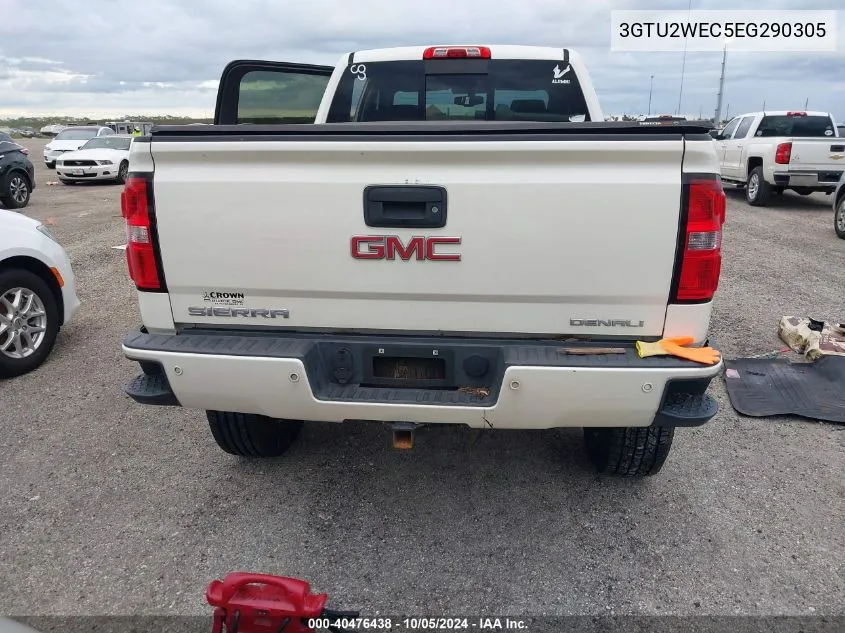 2014 GMC Sierra 1500 Denali VIN: 3GTU2WEC5EG290305 Lot: 40476438