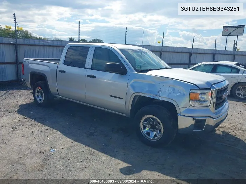 2014 GMC Sierra 1500 VIN: 3GTU2TEH8EG343251 Lot: 40483083