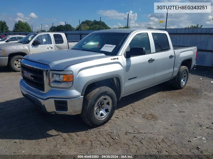 2014 GMC Sierra 1500 VIN: 3GTU2TEH8EG343251 Lot: 40483083