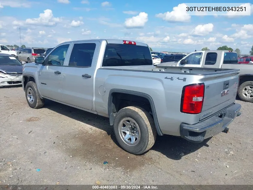 2014 GMC Sierra 1500 VIN: 3GTU2TEH8EG343251 Lot: 40483083