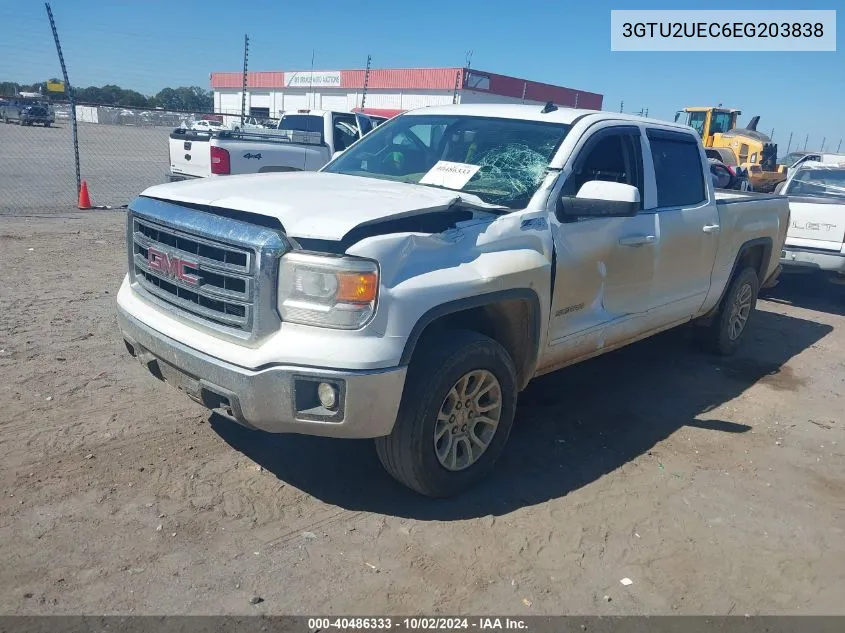 2014 GMC Sierra 1500 Sle VIN: 3GTU2UEC6EG203838 Lot: 40486333