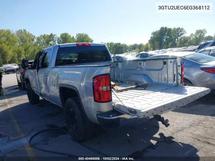 2014 GMC Sierra 1500 Sle VIN: 3GTU2UEC6EG368112 Lot: 40486856