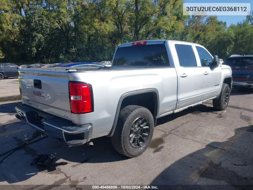 2014 GMC Sierra 1500 Sle VIN: 3GTU2UEC6EG368112 Lot: 40486856