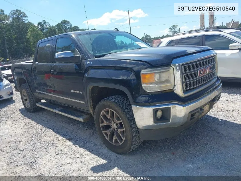 2014 GMC Sierra 1500 Slt VIN: 3GTU2VEC7EG510540 Lot: 40486857