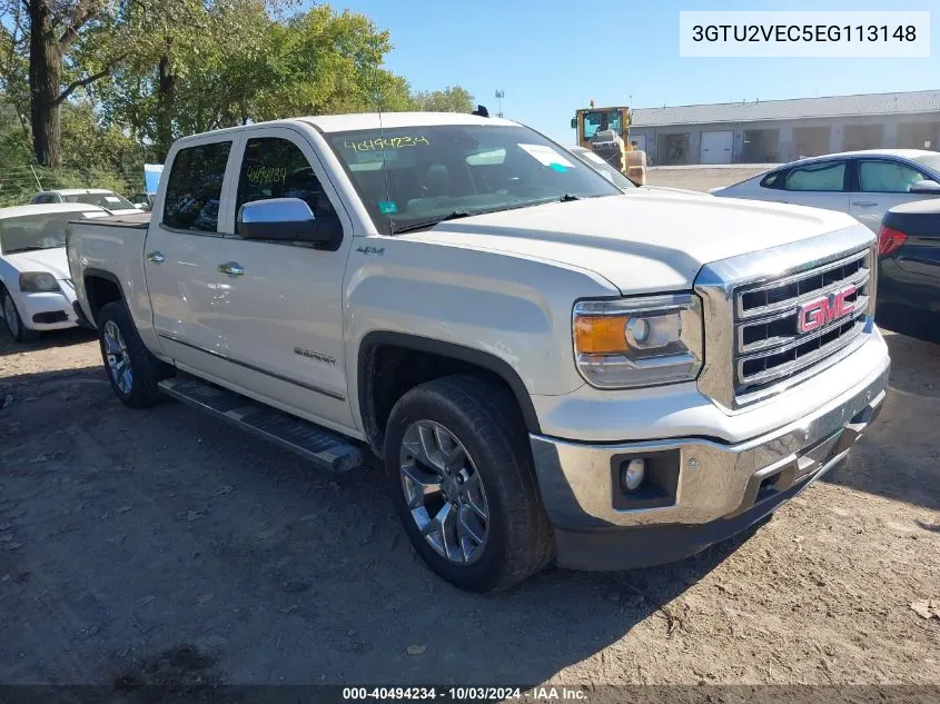 2014 GMC Sierra 1500 Slt VIN: 3GTU2VEC5EG113148 Lot: 40494234