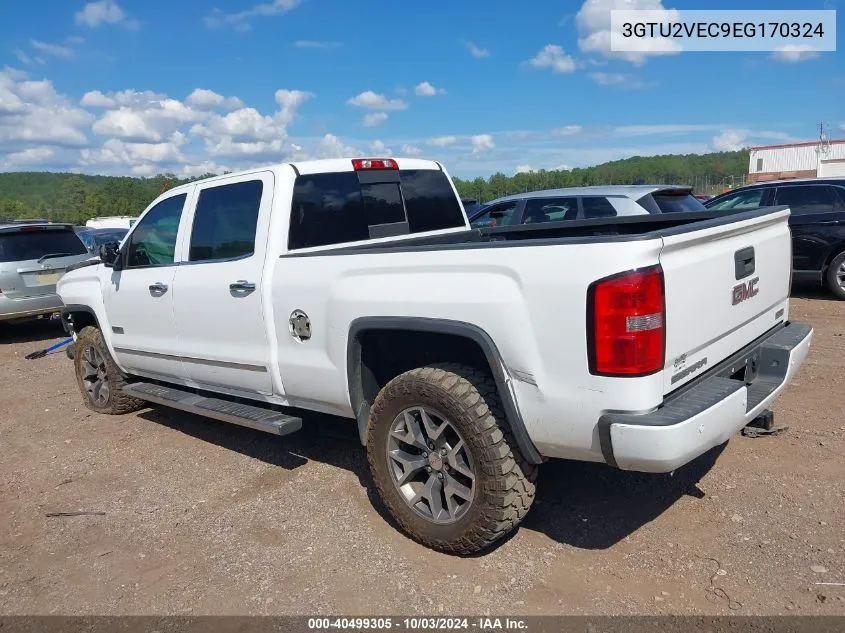 2014 GMC Sierra 1500 Slt VIN: 3GTU2VEC9EG170324 Lot: 40499305