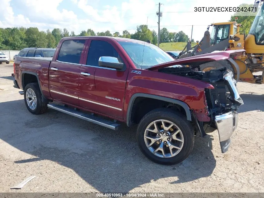 2014 GMC Sierra 1500 Slt VIN: 3GTU2VECXEG242471 Lot: 40510953