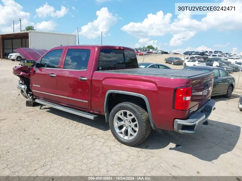 2014 GMC Sierra 1500 Slt VIN: 3GTU2VECXEG242471 Lot: 40510953