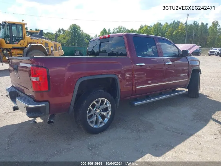 2014 GMC Sierra 1500 Slt VIN: 3GTU2VECXEG242471 Lot: 40510953