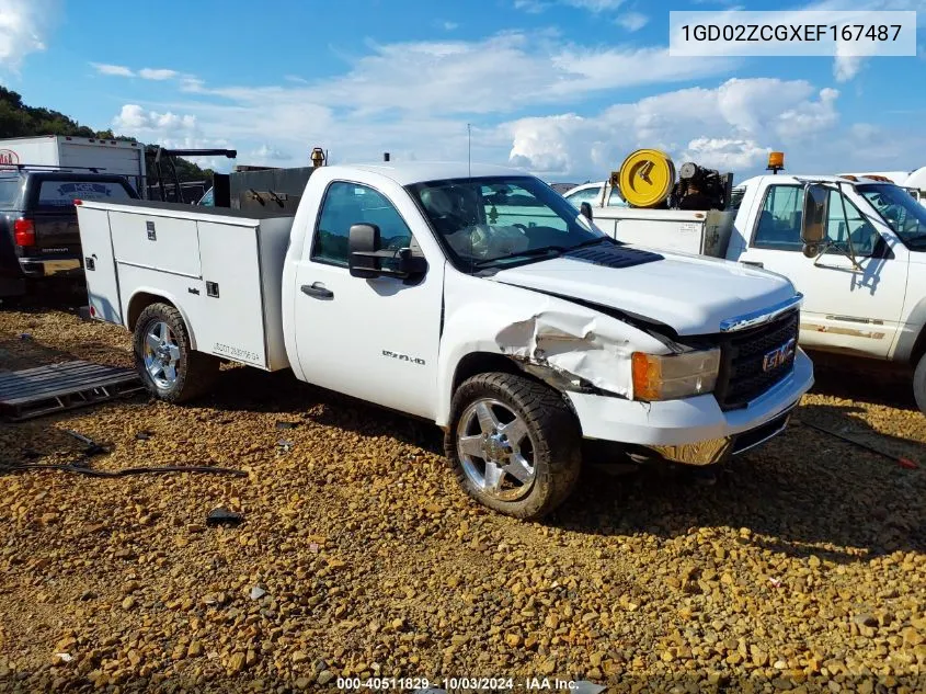 2014 GMC Sierra 2500Hd Work Truck VIN: 1GD02ZCGXEF167487 Lot: 40511829