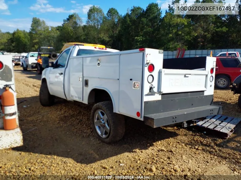 2014 GMC Sierra 2500Hd Work Truck VIN: 1GD02ZCGXEF167487 Lot: 40511829