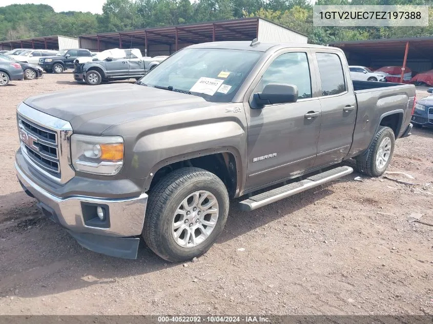 2014 GMC Sierra 1500 Sle VIN: 1GTV2UEC7EZ197388 Lot: 40522092