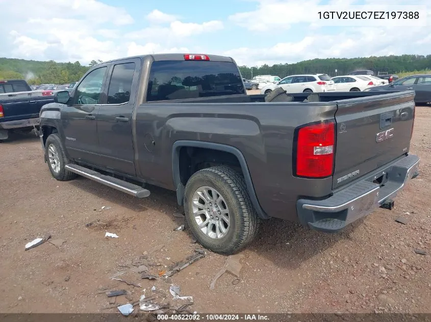 2014 GMC Sierra 1500 Sle VIN: 1GTV2UEC7EZ197388 Lot: 40522092