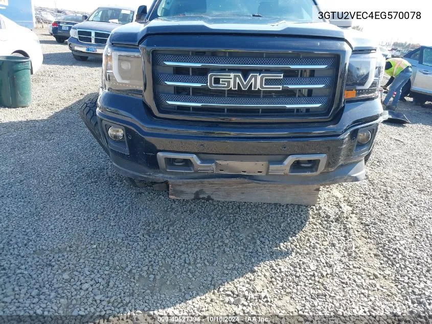 2014 GMC Sierra 1500 Slt VIN: 3GTU2VEC4EG570078 Lot: 40527394