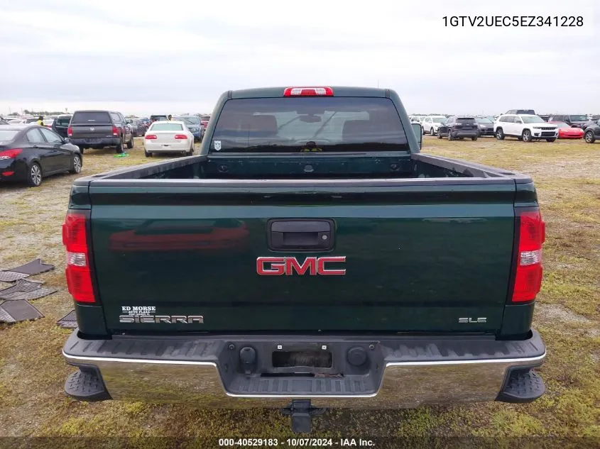 2014 GMC Sierra K1500 Sle VIN: 1GTV2UEC5EZ341228 Lot: 40529183