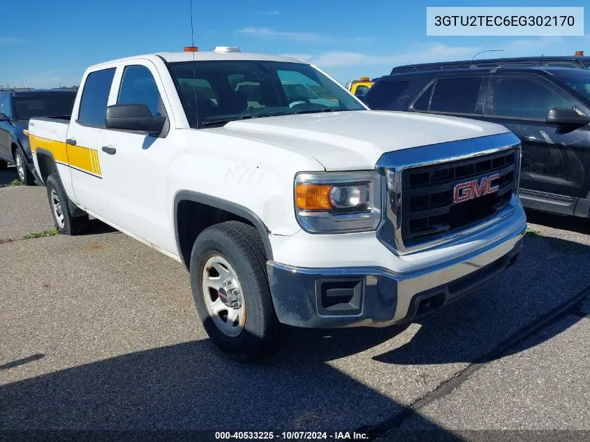 2014 GMC Sierra K1500 VIN: 3GTU2TEC6EG302170 Lot: 40533225