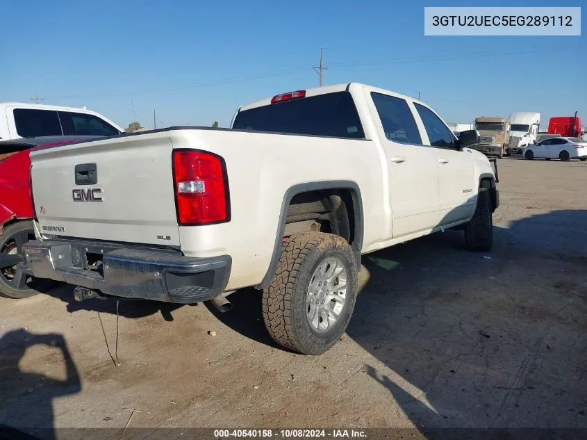 2014 GMC Sierra 1500 K1500 Sle VIN: 3GTU2UEC5EG289112 Lot: 40540158