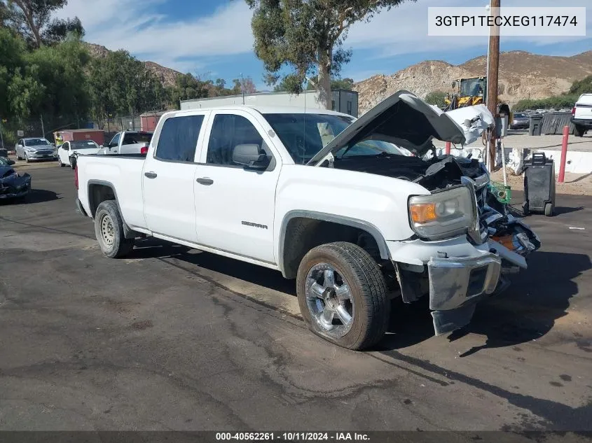 2014 GMC Sierra 1500 VIN: 3GTP1TECXEG117474 Lot: 40562261