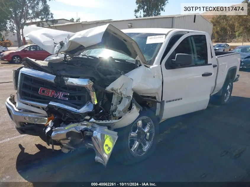 2014 GMC Sierra 1500 VIN: 3GTP1TECXEG117474 Lot: 40562261