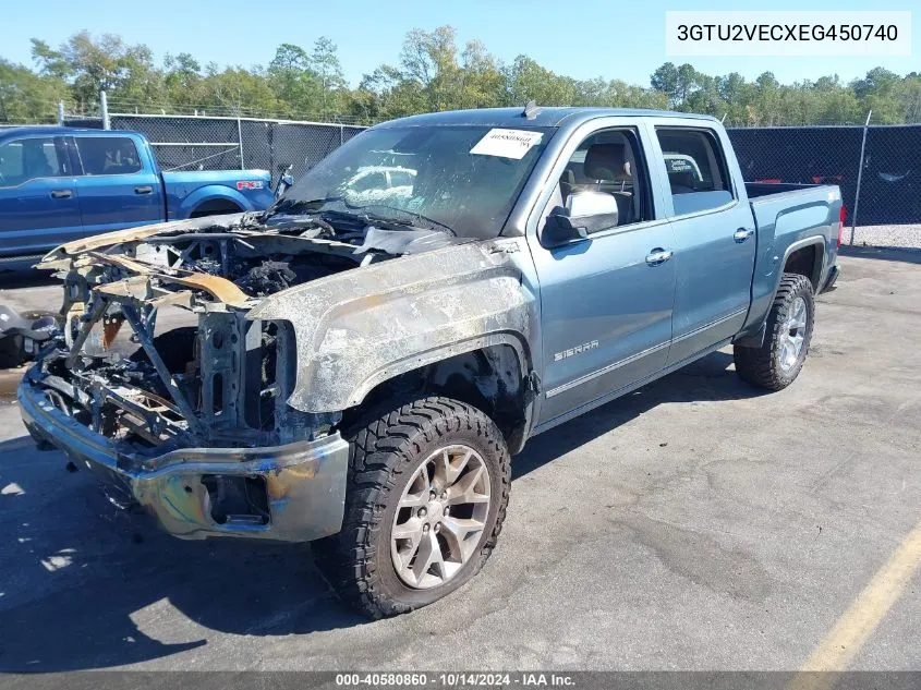 2014 GMC Sierra 1500 Slt VIN: 3GTU2VECXEG450740 Lot: 40580860