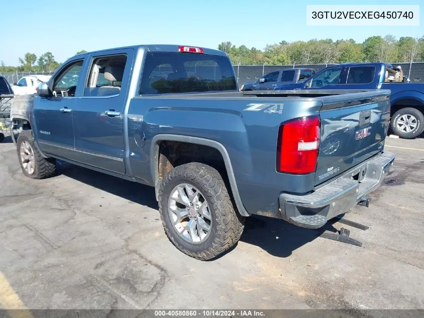 2014 GMC Sierra 1500 Slt VIN: 3GTU2VECXEG450740 Lot: 40580860