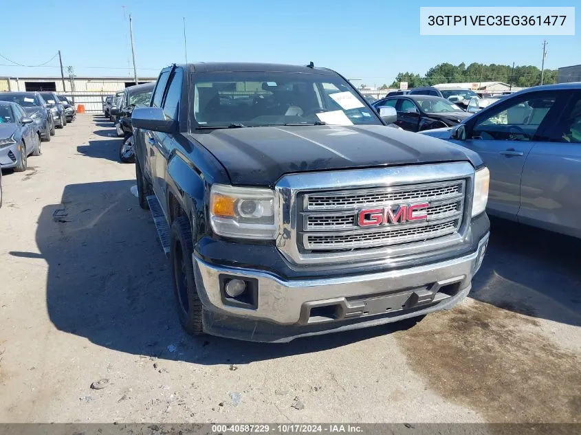 2014 GMC Sierra 1500 Slt VIN: 3GTP1VEC3EG361477 Lot: 40587229