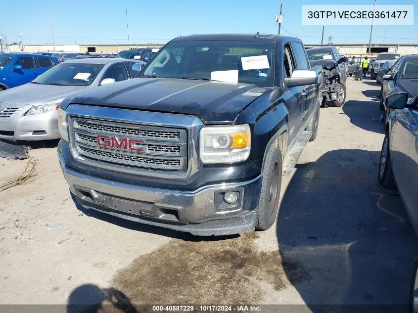 2014 GMC Sierra 1500 Slt VIN: 3GTP1VEC3EG361477 Lot: 40587229