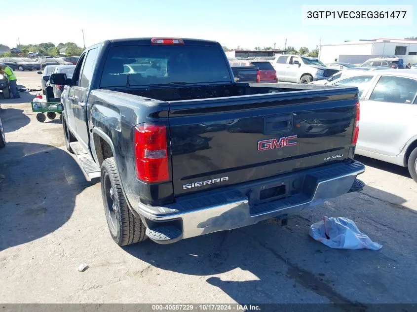 2014 GMC Sierra 1500 Slt VIN: 3GTP1VEC3EG361477 Lot: 40587229