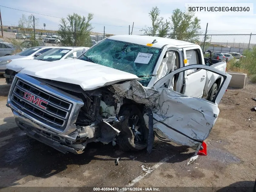 2014 GMC Sierra 1500 Sle VIN: 3GTP1UEC8EG483360 Lot: 40594470