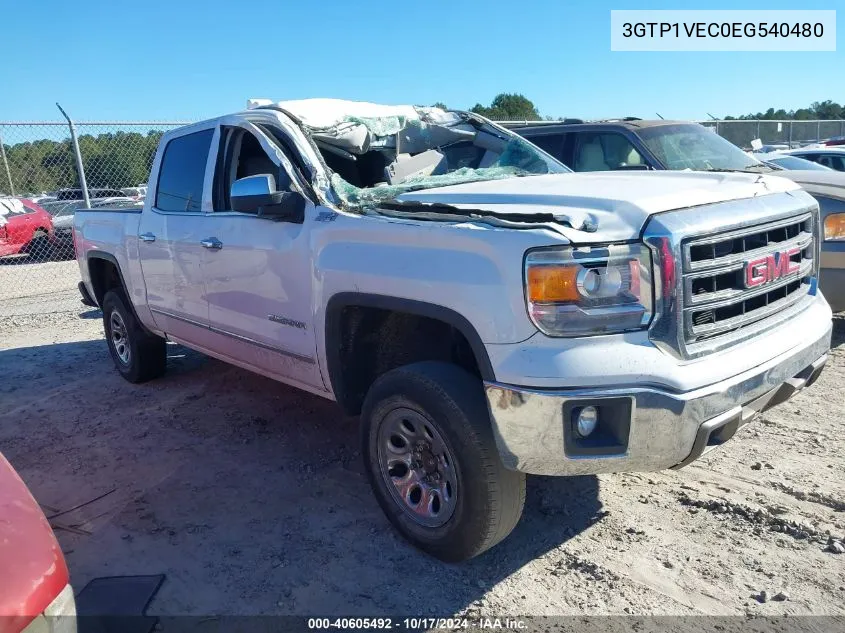 2014 GMC Sierra 1500 Slt VIN: 3GTP1VEC0EG540480 Lot: 40605492