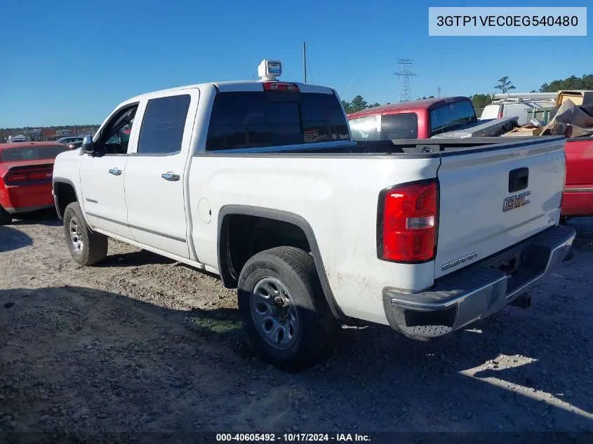 2014 GMC Sierra 1500 Slt VIN: 3GTP1VEC0EG540480 Lot: 40605492