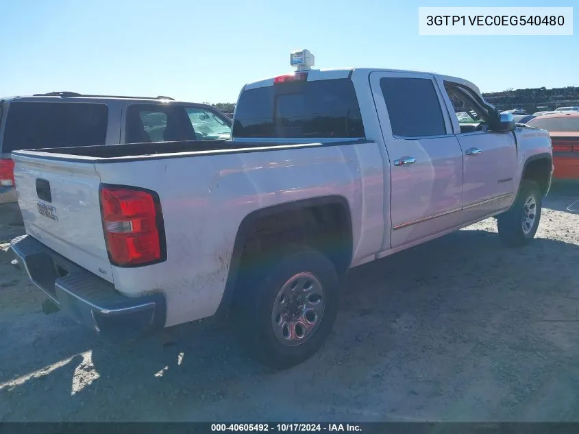 2014 GMC Sierra 1500 Slt VIN: 3GTP1VEC0EG540480 Lot: 40605492