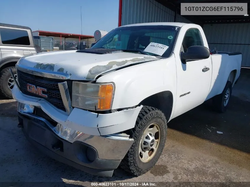 2014 GMC Sierra 2500Hd Work Truck VIN: 1GT01ZCG6EF115796 Lot: 40623101