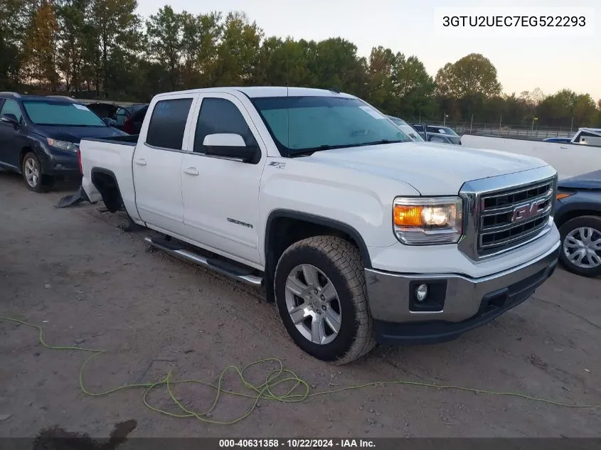 2014 GMC Sierra 1500 Sle VIN: 3GTU2UEC7EG522293 Lot: 40631358