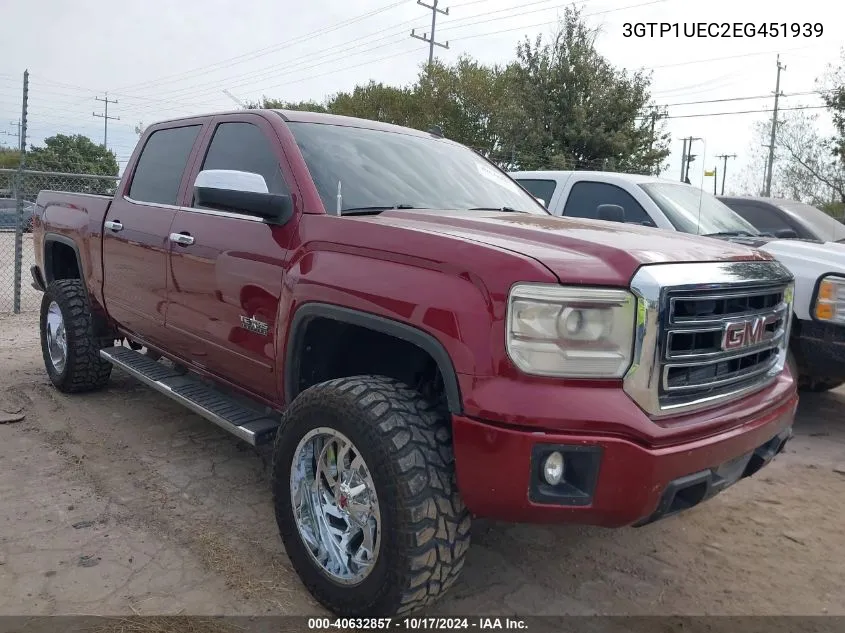 2014 GMC Sierra 1500 Sle VIN: 3GTP1UEC2EG451939 Lot: 40632857