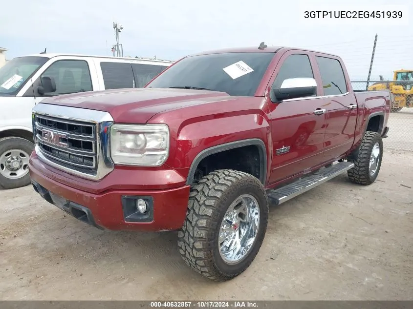 2014 GMC Sierra 1500 Sle VIN: 3GTP1UEC2EG451939 Lot: 40632857