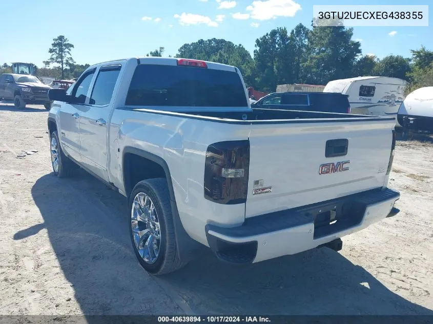 2014 GMC Sierra 1500 Sle VIN: 3GTU2UECXEG438355 Lot: 40639894