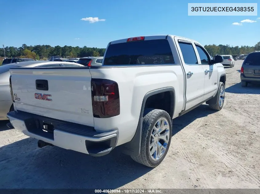 2014 GMC Sierra 1500 Sle VIN: 3GTU2UECXEG438355 Lot: 40639894