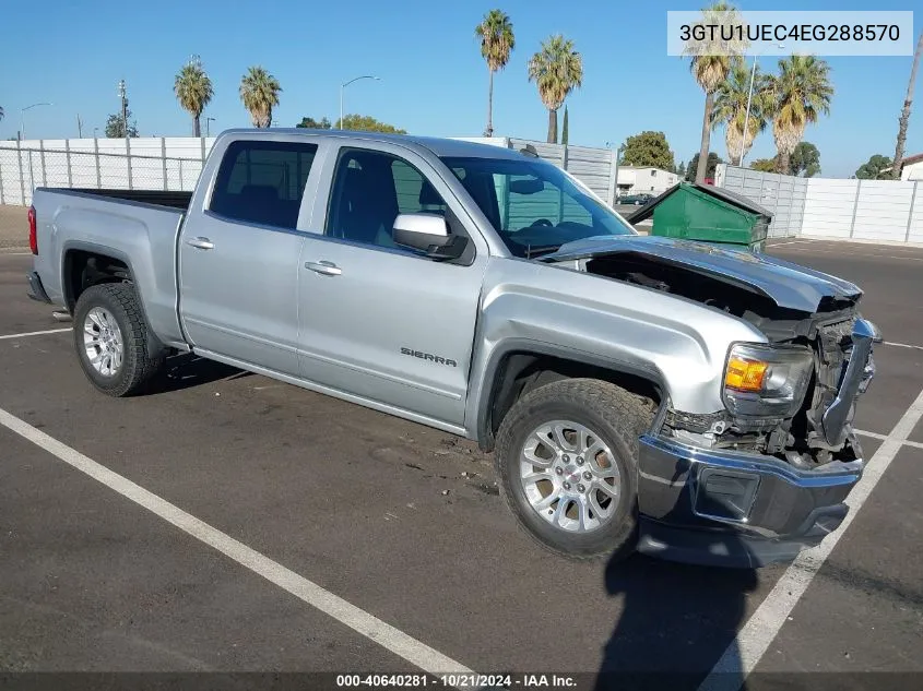 2014 GMC Sierra 1500 Sle VIN: 3GTU1UEC4EG288570 Lot: 40640281