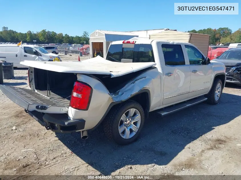 2014 GMC Sierra 1500 Slt VIN: 3GTU2VEC1EG547471 Lot: 40648035