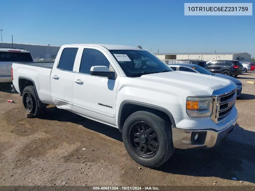 2014 GMC Sierra C1500 Sle VIN: 1GTR1UEC6EZ231759 Lot: 40651304