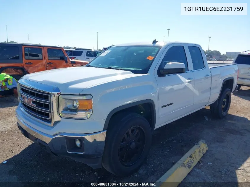 2014 GMC Sierra C1500 Sle VIN: 1GTR1UEC6EZ231759 Lot: 40651304