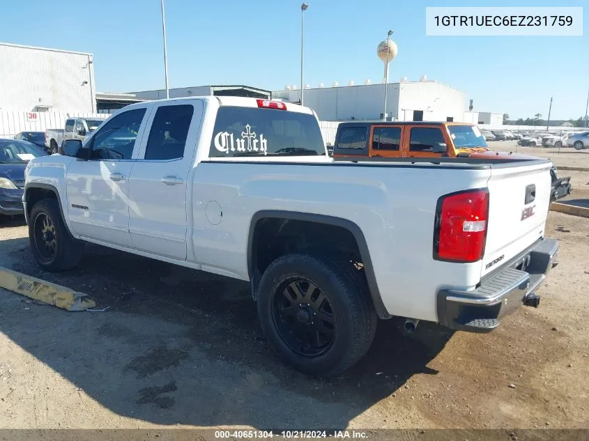 2014 GMC Sierra C1500 Sle VIN: 1GTR1UEC6EZ231759 Lot: 40651304