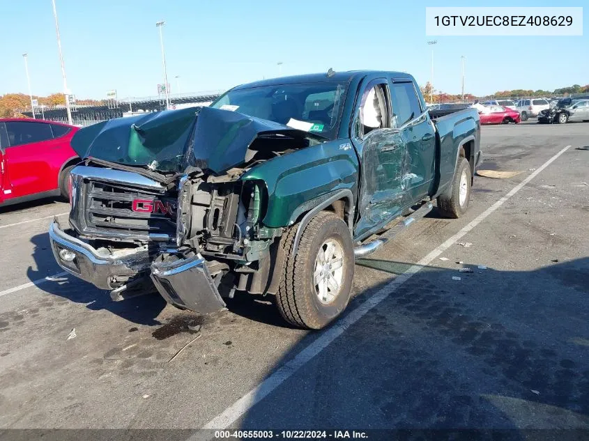 2014 GMC Sierra 1500 Sle VIN: 1GTV2UEC8EZ408629 Lot: 40655003