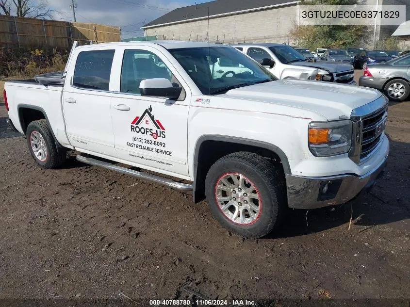 2014 GMC Sierra 1500 Sle VIN: 3GTU2UEC0EG371829 Lot: 40788780