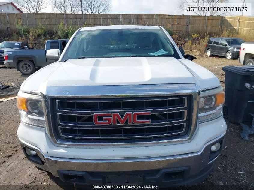 2014 GMC Sierra 1500 Sle VIN: 3GTU2UEC0EG371829 Lot: 40788780