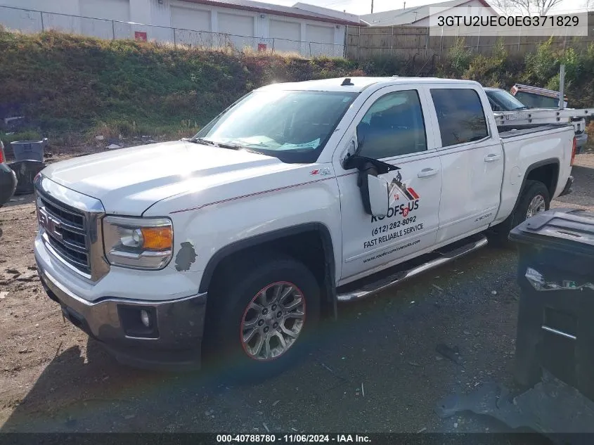 2014 GMC Sierra 1500 Sle VIN: 3GTU2UEC0EG371829 Lot: 40788780