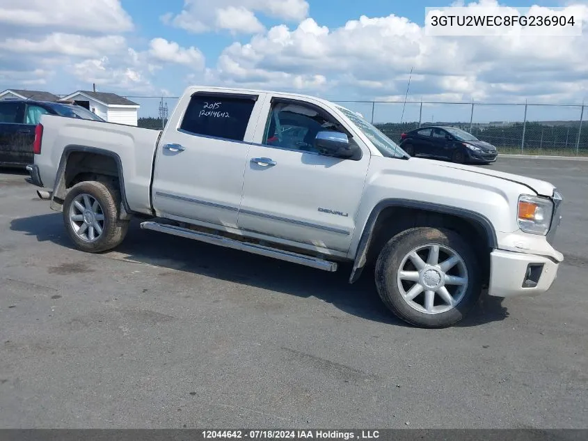 2015 GMC Sierra 1500 VIN: 3GTU2WEC8FG236904 Lot: 12044642